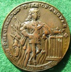 The Duke of Argyll & Sir Robert Walpole, Excise Bill 1741, bronze medal