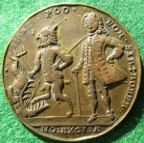 The Duke of Argyll & Sir Robert Walpole, Excise Bill 1741, bronze medal