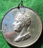 George IV, visit to Scotland 1822, white metal medal