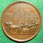 George II entry into London 1714 medal