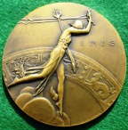 France, Tlgraphie sans Fil (Wireless), bronze medal 1927 by Paul-Marcel Dammann