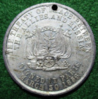 Crimean War, Peace 1856, white metal medal