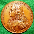 Netherlands, William IV Proclaimed Hereditary Stadtholder of the United Provinces 1747, bronze medal by J Dassier