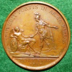 Netherlands, William IV Proclaimed Hereditary Stadtholder of the United Provinces 1747, bronze medal by J Dassier