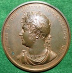 George IV, Accession 1820, large bronze medal Runndell
