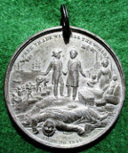 Sir Robert Peel, Repeal of the Corn Laws 1846, white metal medal