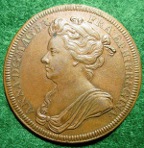 Anne Coronation bronze medal 1702