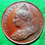 Ireland, Visit of Queen Victoria 1900, bronze medal by F Bowcher