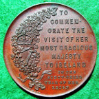 Ireland, Visit of Queen Victoria 1900, bronze medal by F Bowcher