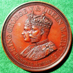 London, Wandsworth, George V, Coronation medal 1911, large bronze medal