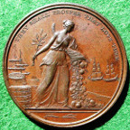 Napoleonic Wars, Peace of Amiens Preliminaries 1801, bronze medal by H Kettle