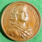 Issaac Newton medal 1727 by Dassier