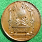 Issaac Newton medal 1727 by Dassier