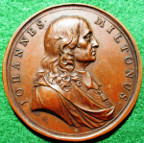 John Milton, Monument Erected in Westminster Abbey 1737, copper medal