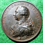 George III Preserved from Assassination 1800, bronze medal by Conrad Kchler