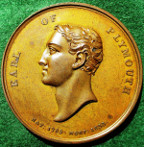 Earl of Plymouth, death 1833, bronze medal
