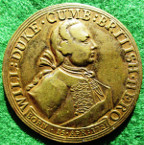 Jacobite interest, Duke of Cumberland, Carlisle Recaptured 1745, gilt-bronze medal