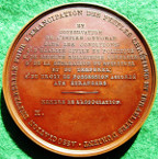 Turkey/ Ottoman Empire, Universal Association for the Emancipation of Christians and Jews in the Orient circa 1850, bronze medal by E Rogat