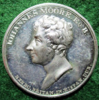 Sir John Moore, death at Corunna 1809, white metal medal by P Wyon