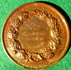 London, South Kensington International Exhibition 1862, Prince Albert laudatory medal, large bronze, by C Wiener