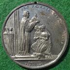 Victoria and Albert, Wedding 1840, white metal medal