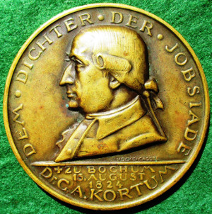 Germany, Karl Arnold Kortum (1745-1824), centenary of his death 1924, bronze medal