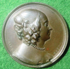 Elizabeth Claypole (1629-1658), second daughter of Oliver Cromwell, bronze medal c. 1750