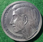 Prince Charles, Investiture as Prince of Wales 1969, silver medal, by E Fey