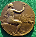 France, Commerce (1910), bronze medal by Ren Lamourdedieu