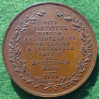 William Pitt (the Younger), First Lord of the Treasury (Prime Minister) 1799, bronze medal