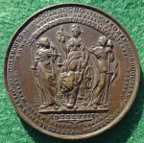 George II, British Victories 1758, bronze meda