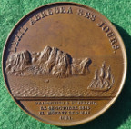 France, Return of Napoleons ashes from St Helena to Les Invalides 1840, bronze medal