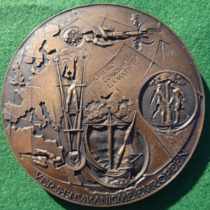 France, Europe 1968, large heavy bronze medal by Demetre Anastase