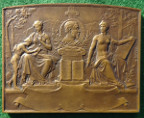 France, Ligue Franaise de lEnseignement, bronze medal circa 1910 by Alfred Borrel