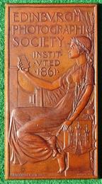 Scotland, Edinburgh Photographic Society established 1861, bronze prize medal