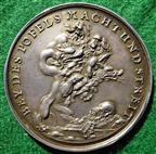 Charles I, German Memorial medal 1649, silver