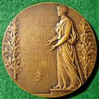 USA, Edward Prince of Wales, Visit to the USA 1919, bronze medal by John Flanagan