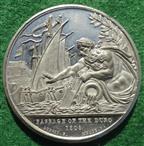 Peninsular War, Passage of the Douro 1809, white metal medal