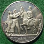 Peninsular War, Battle of Salamanca 1812, white metal medal