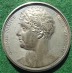 George IV (as Regent), England Gives Peace to the World 1814, white metal medal