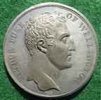 Battle of Waterloo 1815, white metal medal