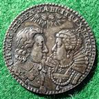 Charles I and Henrietta Maria, marriage 1625, silver medal
