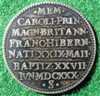 Prince Charles (Charles II), Birth and Baptism 1630, silver medal