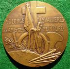 France, Georges Desvallieres (painter), bronze laudatory medal