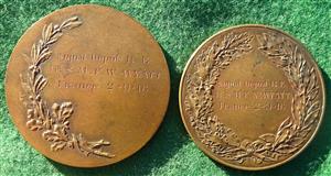 France / Great Britain, Great War, a pair  of bronze medals awarded to RSM FW Wyatt RE, 2nd September 1916