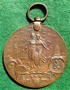 India, Punjab, Northwest Frontier Province & Kashmir, Industrial &  Agricultural Exhibition 1909-1910, bronze medal for M Minck