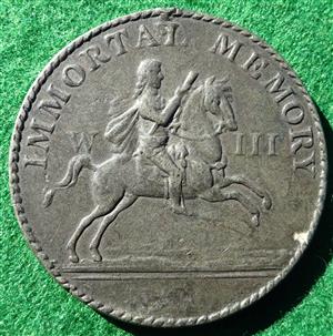 Ireland, Orange Order, pewter members medal circa 1850