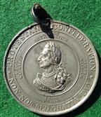 Ireland, Protestant Confederation 1835, white metal medal