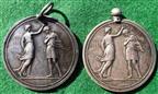 Ireland, Dungannon School, a pair of silver award medals