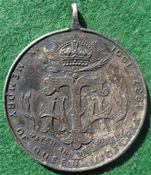 India, British India, Army Temperance Association medal 1901, silver